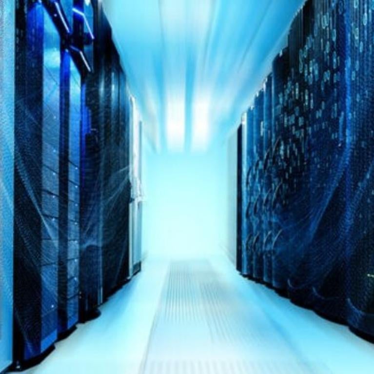 Abstract picture of data center